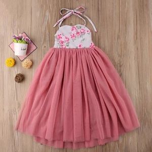 Girl’s beautiful floral maxi dress